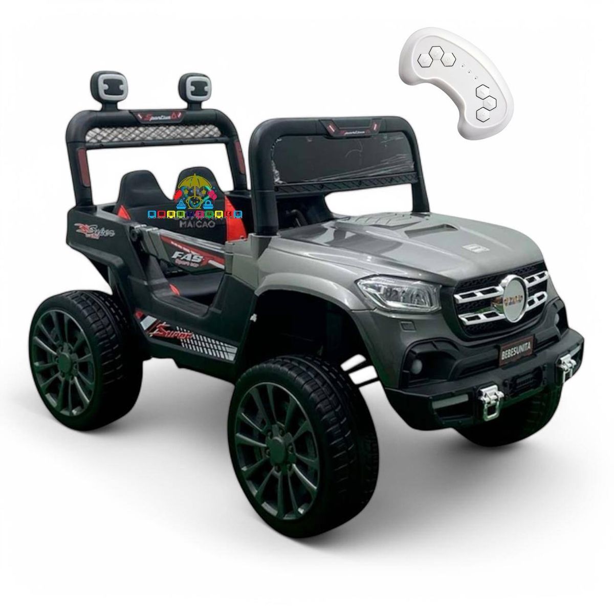 BRITOCHET - Carro Montable  Electrico Recargable Niño 1 a 5 Años