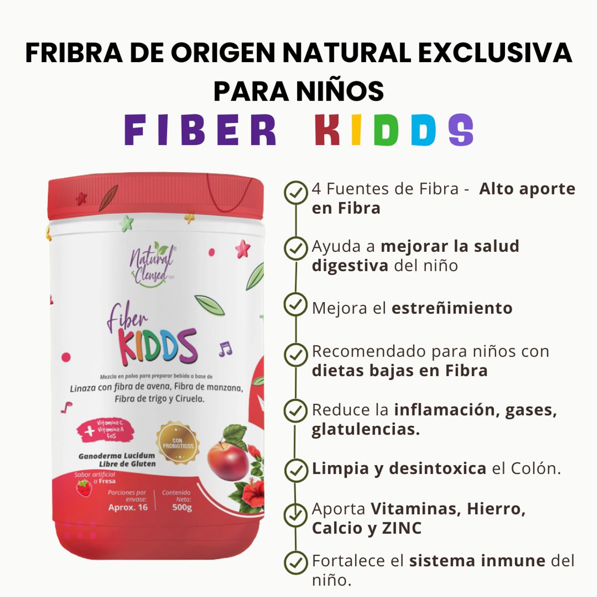 GENERICO - FIBRA DIETARIA CON PROBIOTICOS PARA NIÑOS