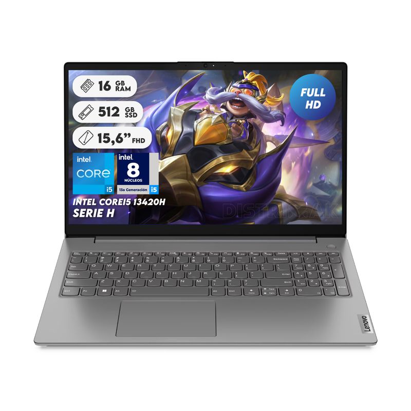 LENOVO - Portátil Lenovo V15 I5 13420h Ram 16gb Ssd 512gb 15.6 Fhd Computador Portátil