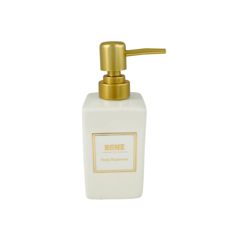 GENERICO - Dispensador De Jabón 170ml Diseño Home Blanco