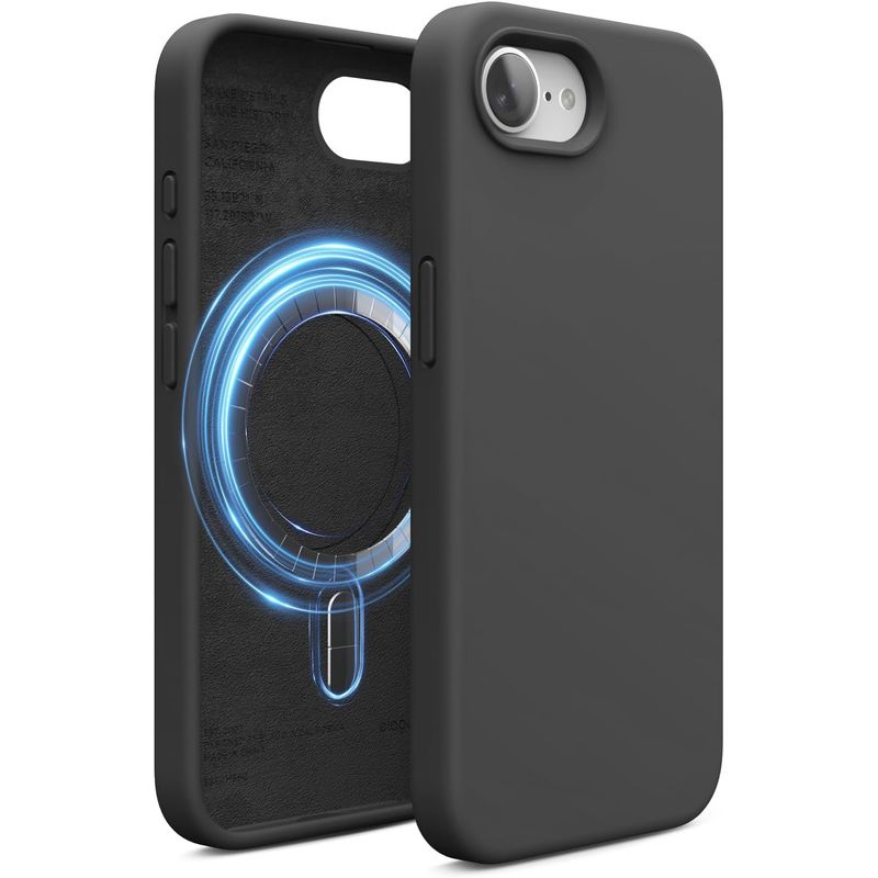 ELAGO - ELAGO Estuche Compatible iPhone 16e Magsafe Silicone Negro