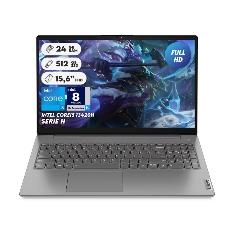 LENOVO - Portátil Lenovo V15 I5 13420h Ram 24gb Ssd 512gb 15.6 Fhd Computador Portátil