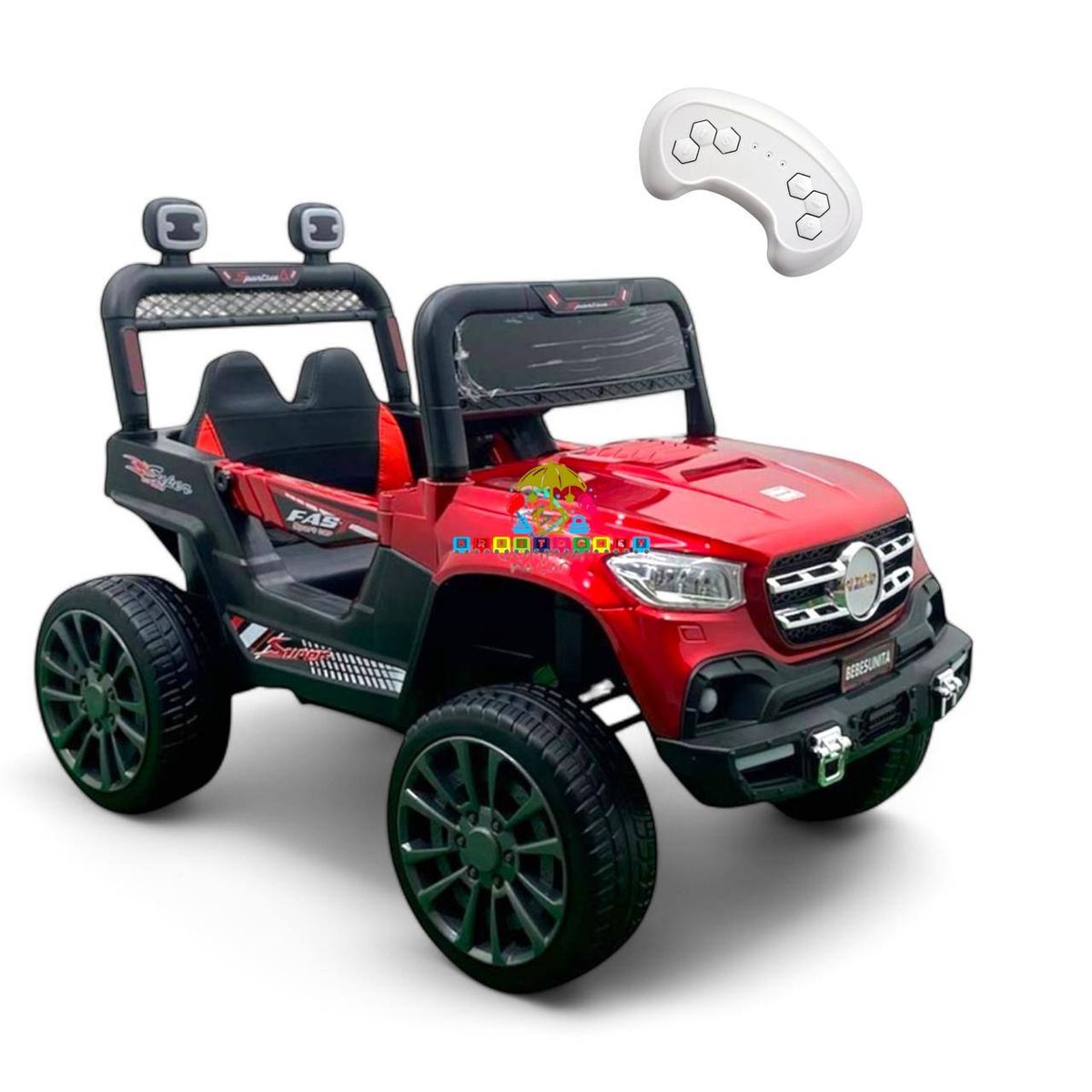 BRITOCHET - Carro Montable  Electrico Recargable Niño 1 a 5 Años