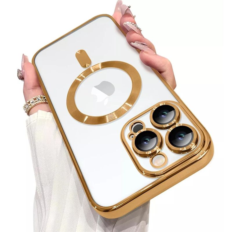 GENERICO - Forro Estuche De Lujo Magnético Antichoque Para iPhone 16 pro max