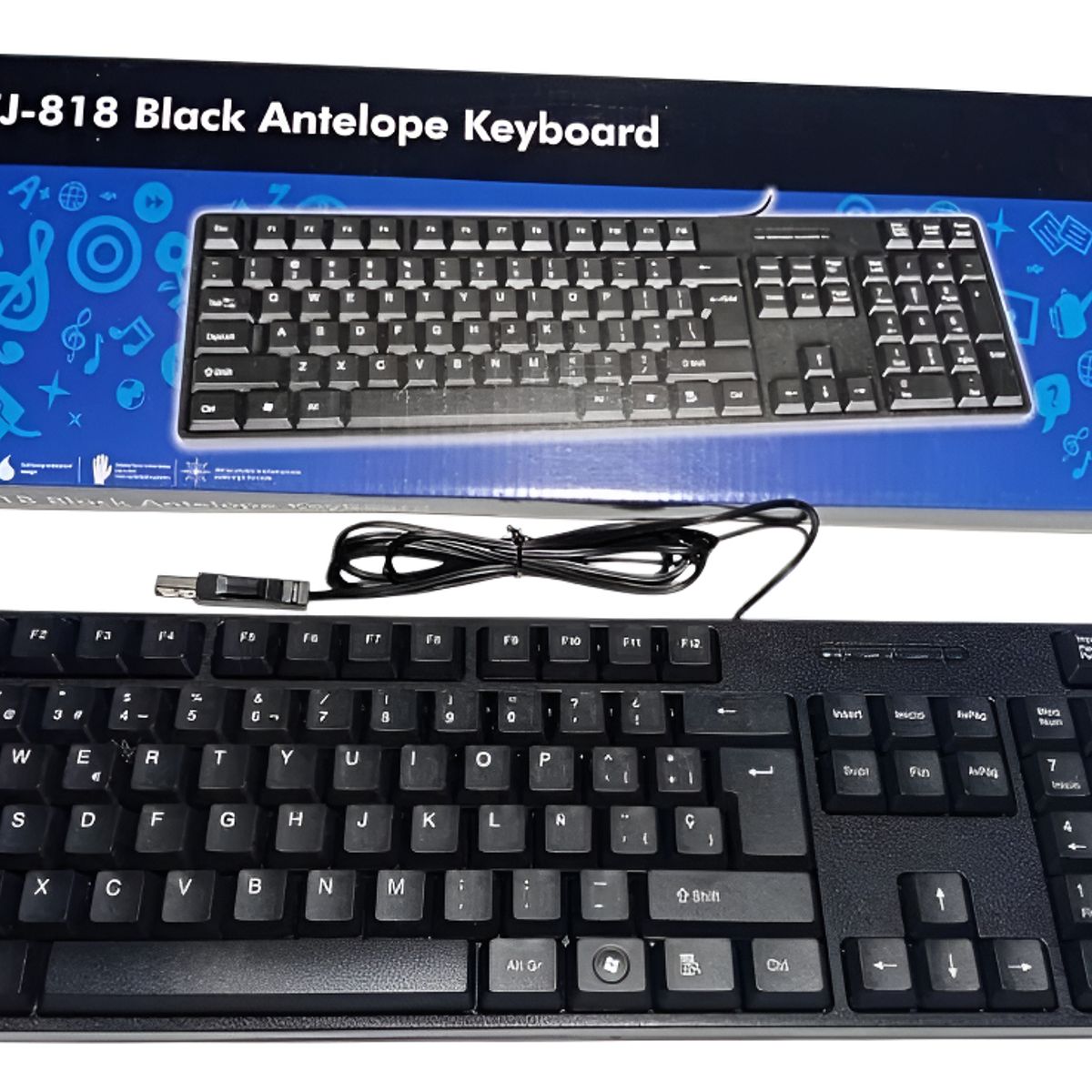 GENERICO - Teclado Multimedia Usb Para Pc En Español Letra Ñ tj-818