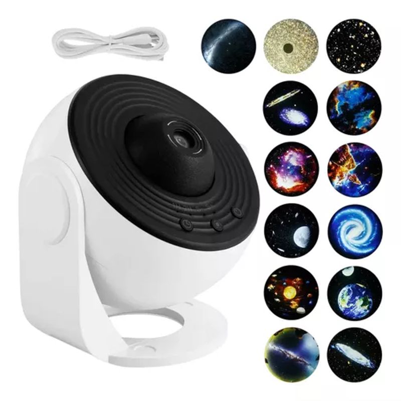 GENERICO - Proyector Galaxia Lentes Intercambiables Lampara Noche Luces
