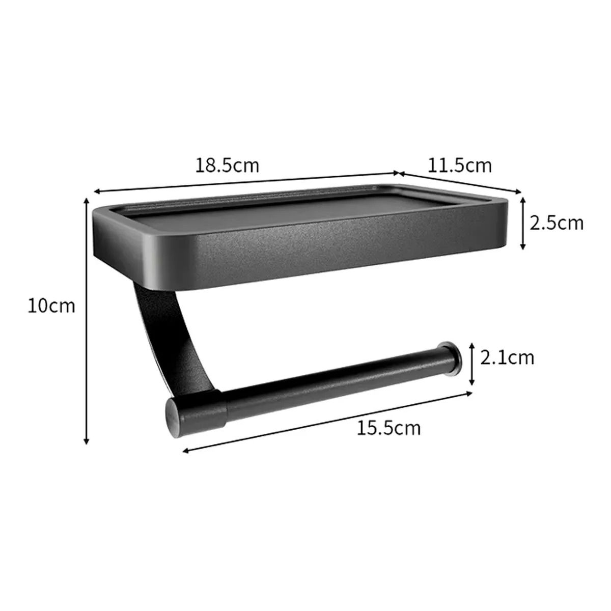 GENERICO - Soporte Portarollo Para Papel Higienico Apoyo De Telefono