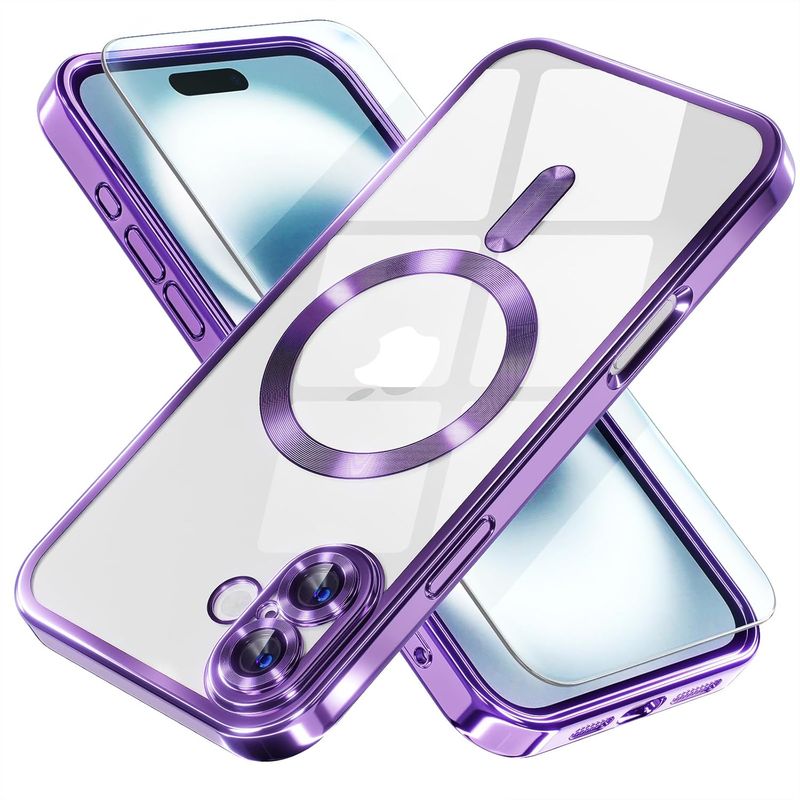 GENERICO - Forro Estuche De Lujo Magnético Antichoque Para iPhone 16 pro max