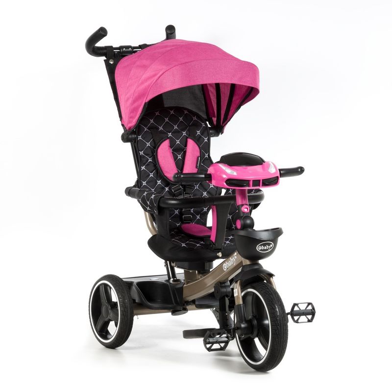 EBABY - Triciclo Paseador reclinable Santorini EB382 Rosa