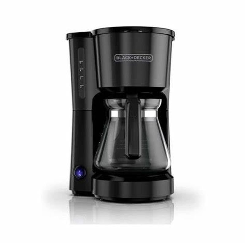 BLACK+DECKER - Cafetera 5 Tazas Black+Decker filtro permanente CM0701B