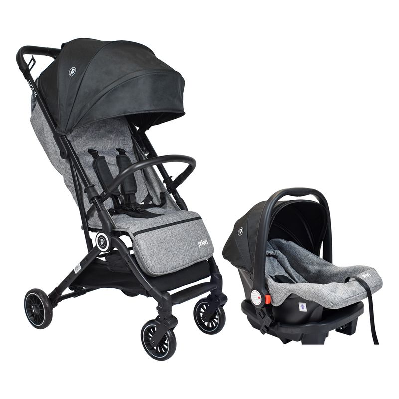 PRIORI - Coche Bebe Tipo Maleta Luca con portabebe Priori Negro