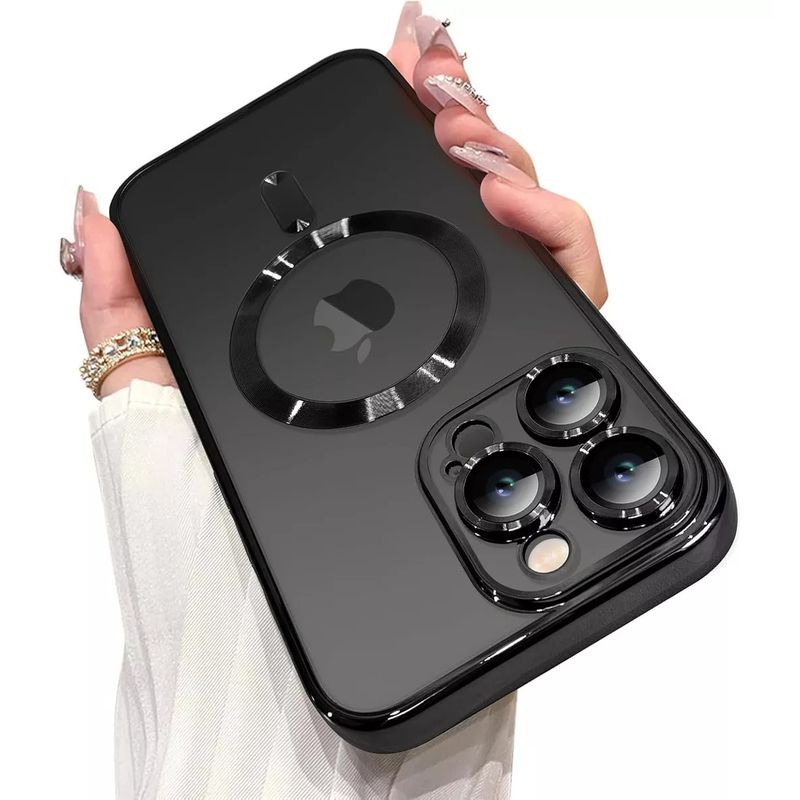 GENERICO - Forro Estuche De Lujo Magnético Antichoque Para iPhone 16 pro