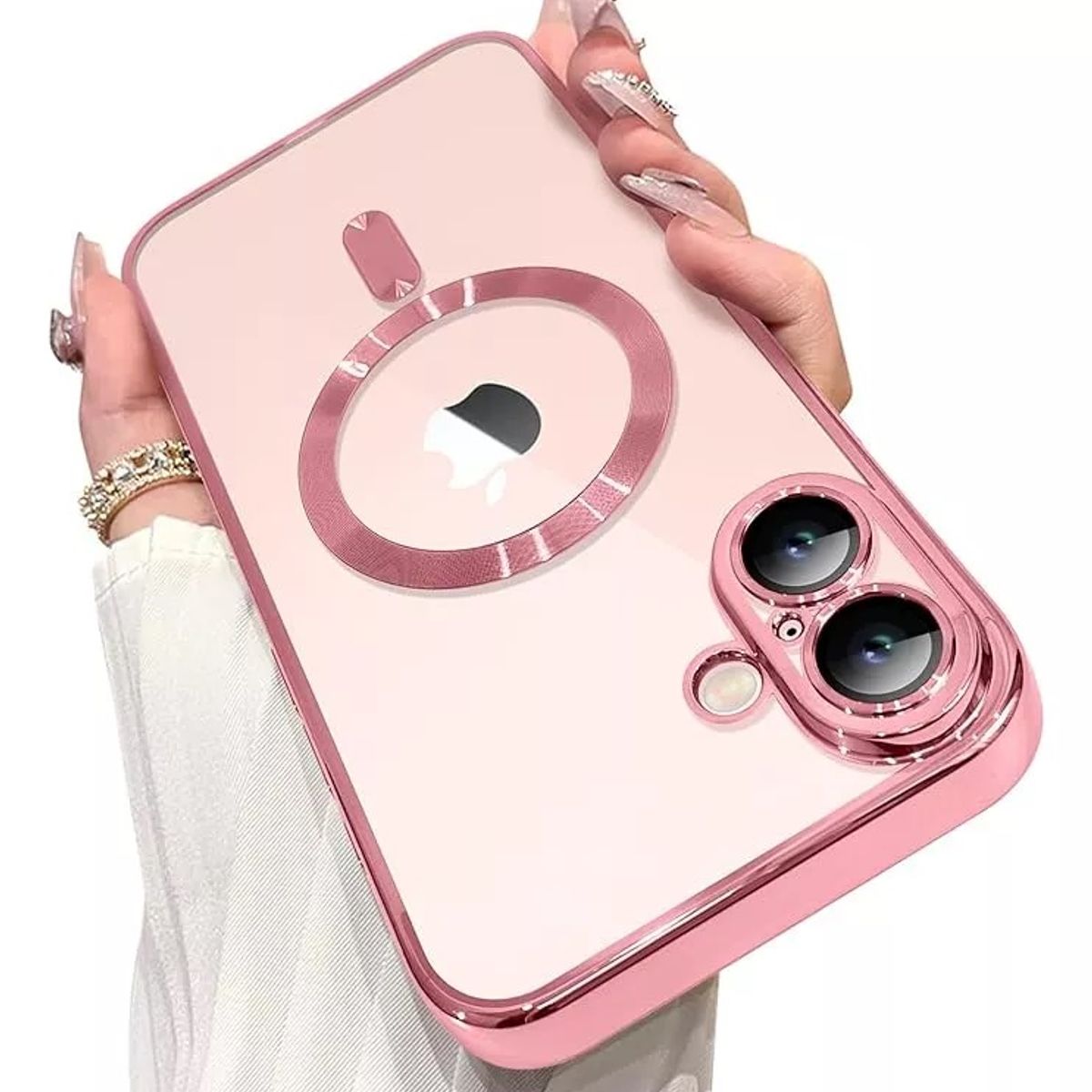 GENERICO - Forro Estuche De Lujo Magnético Antichoque Para iPhone 16