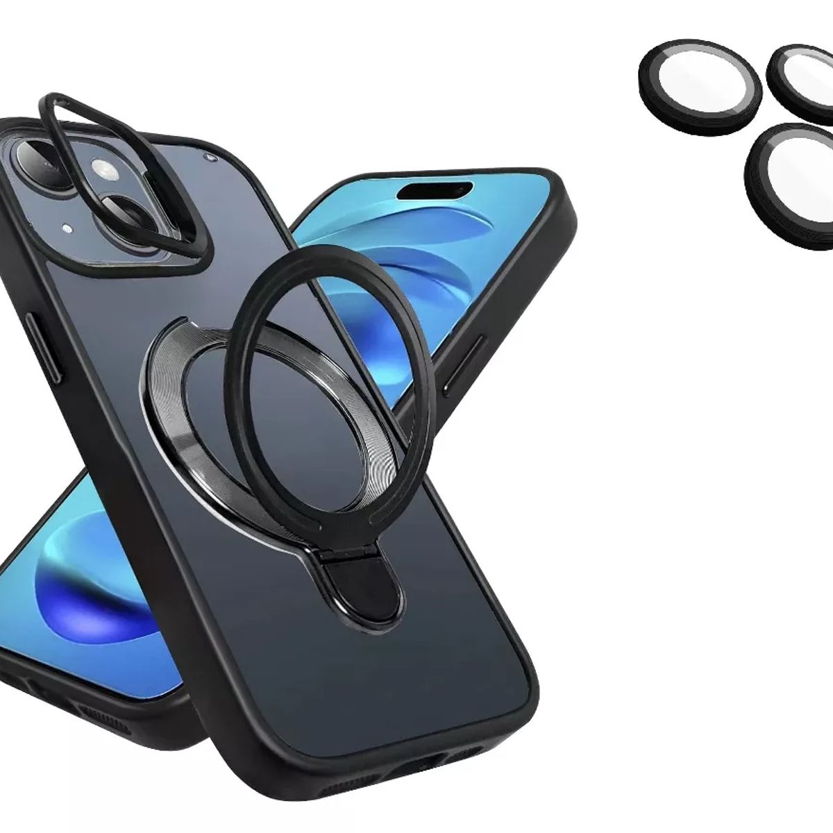 GENERICO - Estuche Funda Forro + Protector De Cámara Para iphone 16