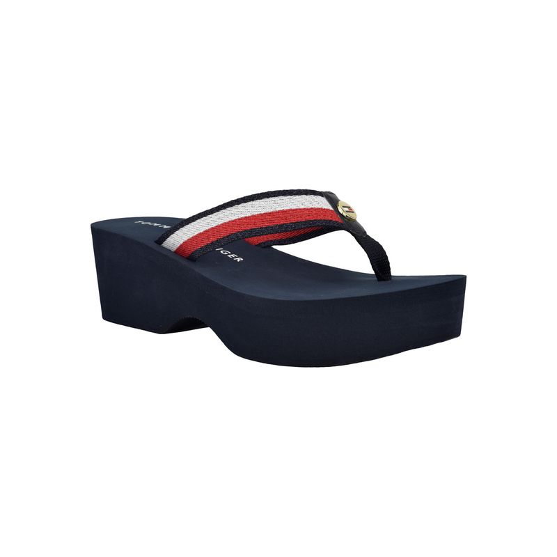 TOMMY HILFIGER - Sandalia azul con plataforma kezo Tommy Hilfiger