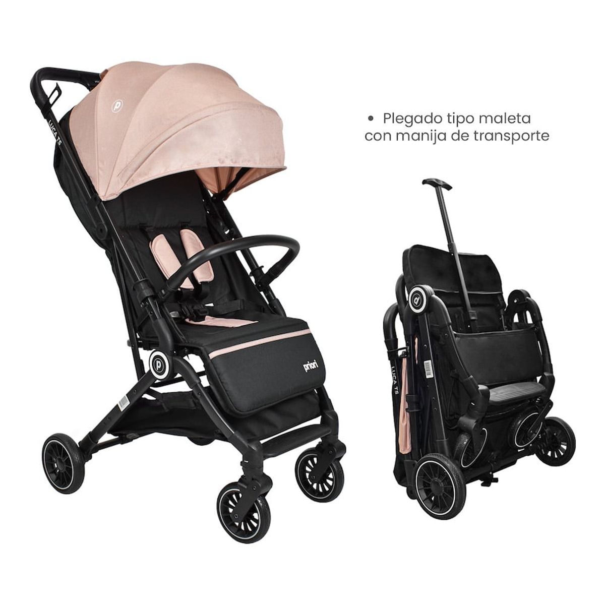 PRIORI - Coche Bebe compacto Luca Priori Rosa