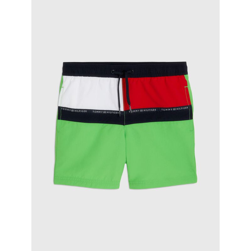 TOMMY HILFIGER - Pantaloneta De Baño Verde Medium De Niño Tommy Hilfiger
