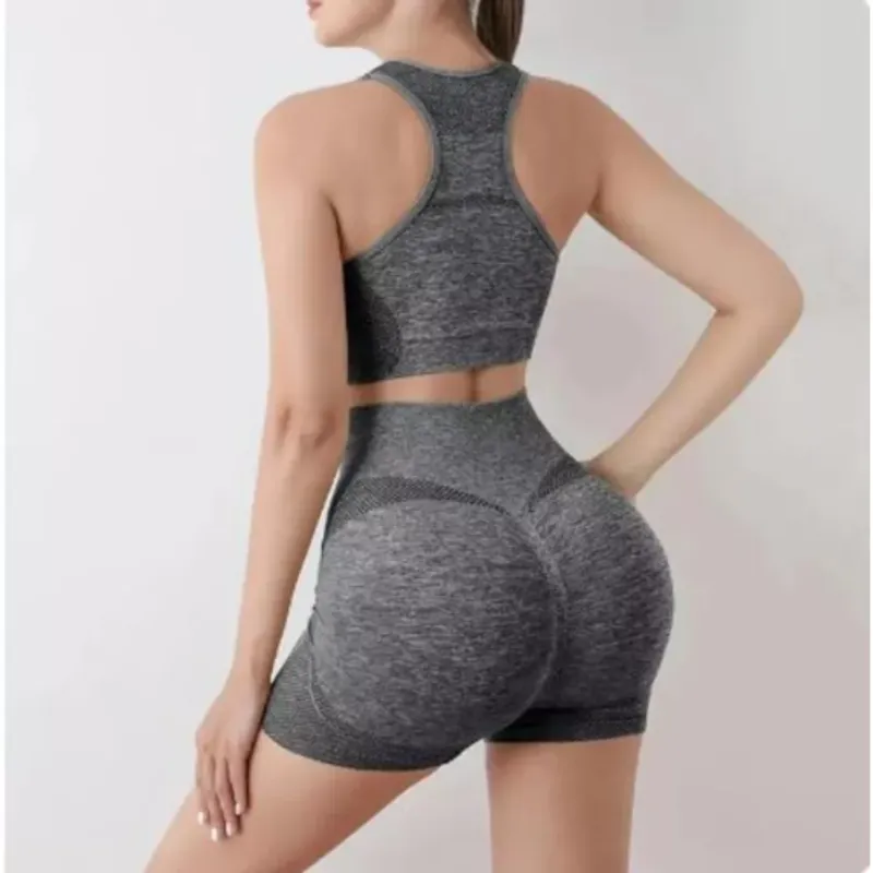 AFM - Conjunto Deportivo Short Control De Abdomen Ropa Deportiva