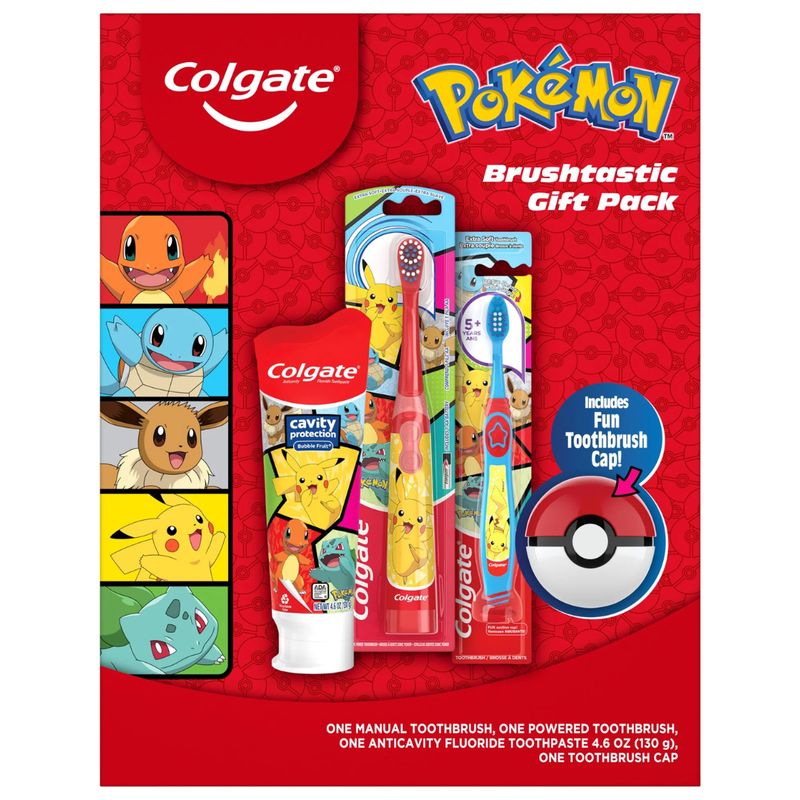COLGATE - Cepillo De Dientes Eléctrico y Crema Para Niños Pokémon