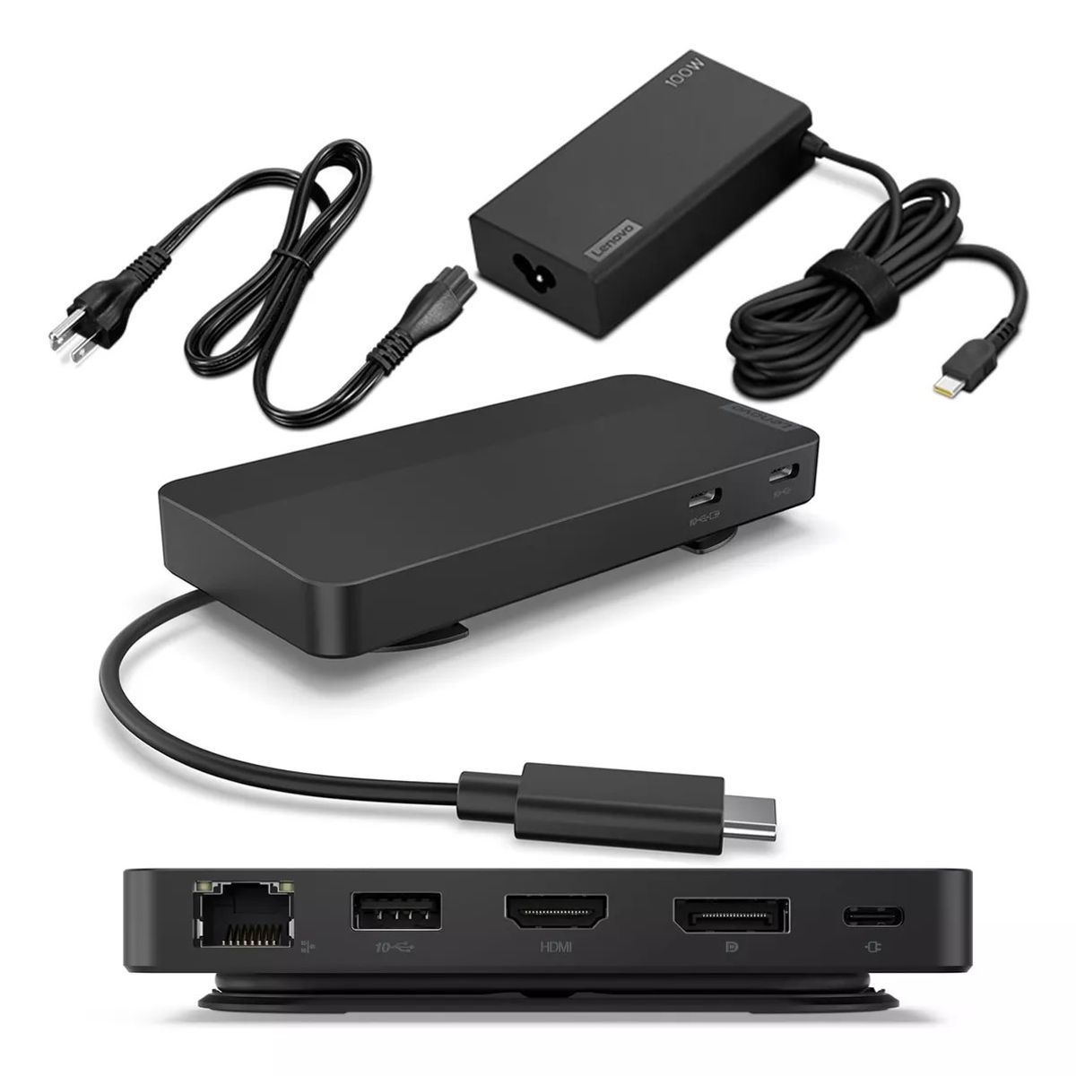 LENOVO - Lenovo USB-C Dual Display Travel Dock con Adaptador