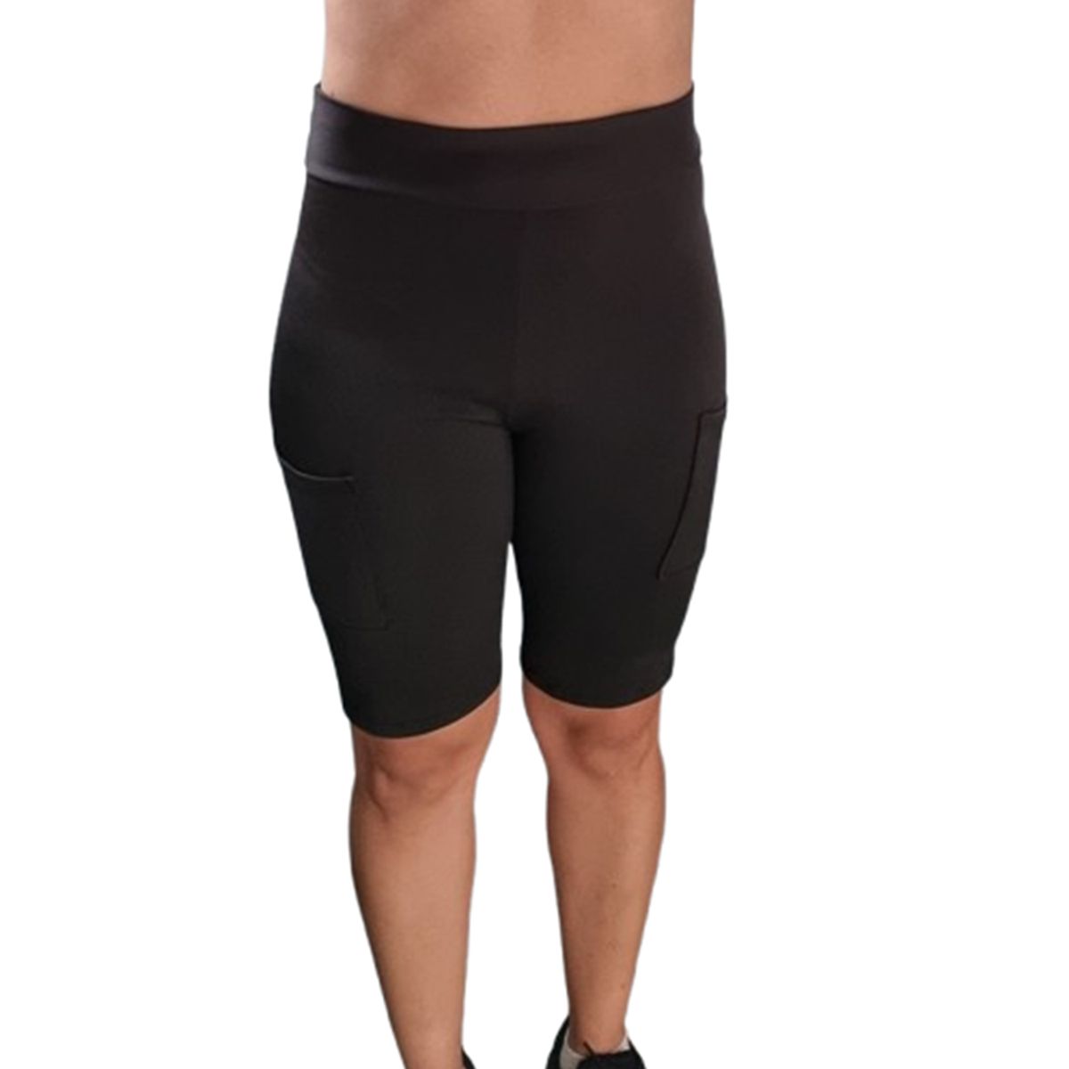 VIA7 - Biker largo talle medio alto con bolsillos muy comodo.