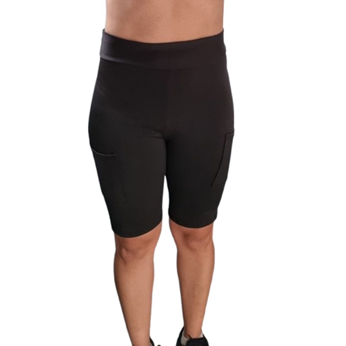 VIA7 - Biker largo talle medio alto con bolsillos muy comodo.