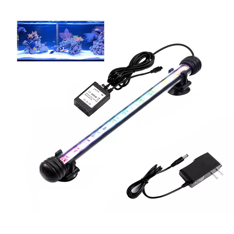 GENERICO - lampara luz acuario led pecera sumergible 50 CM
