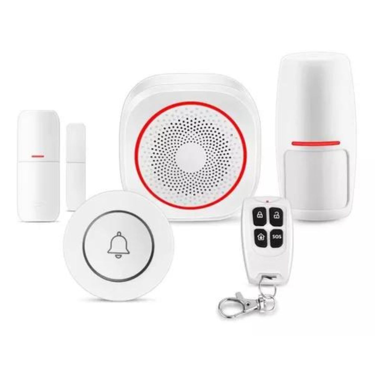GENERICO - Sensor Inteligente De Seguridad Para Puertas Y Ventanas Wifi