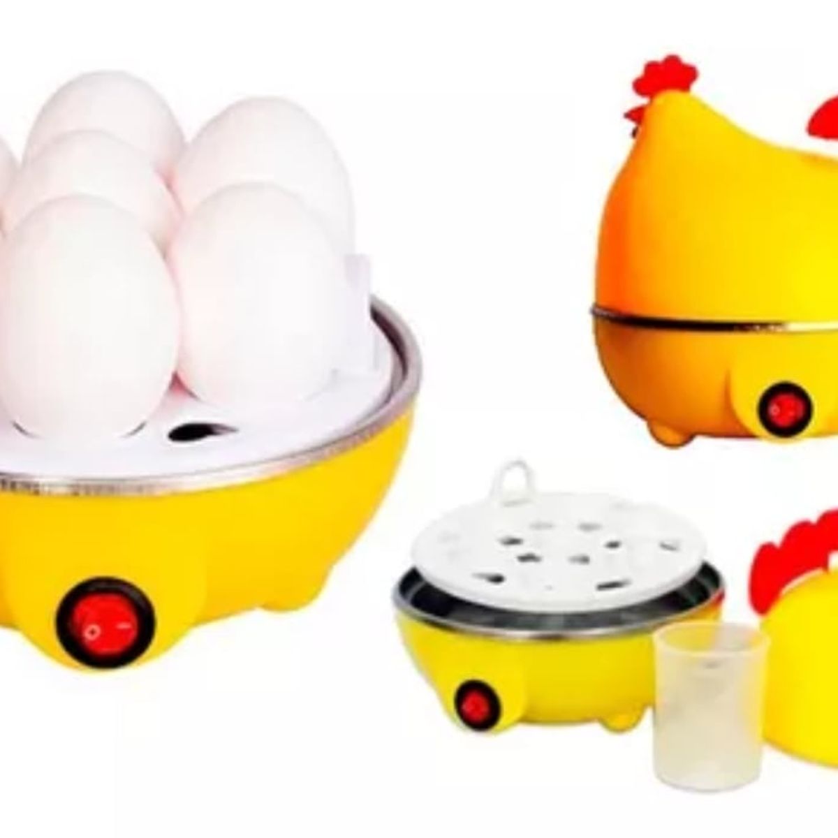 GENERICO - Gallina Eléctrica Cocinador Hervidor De 7 Huevos A Vapor