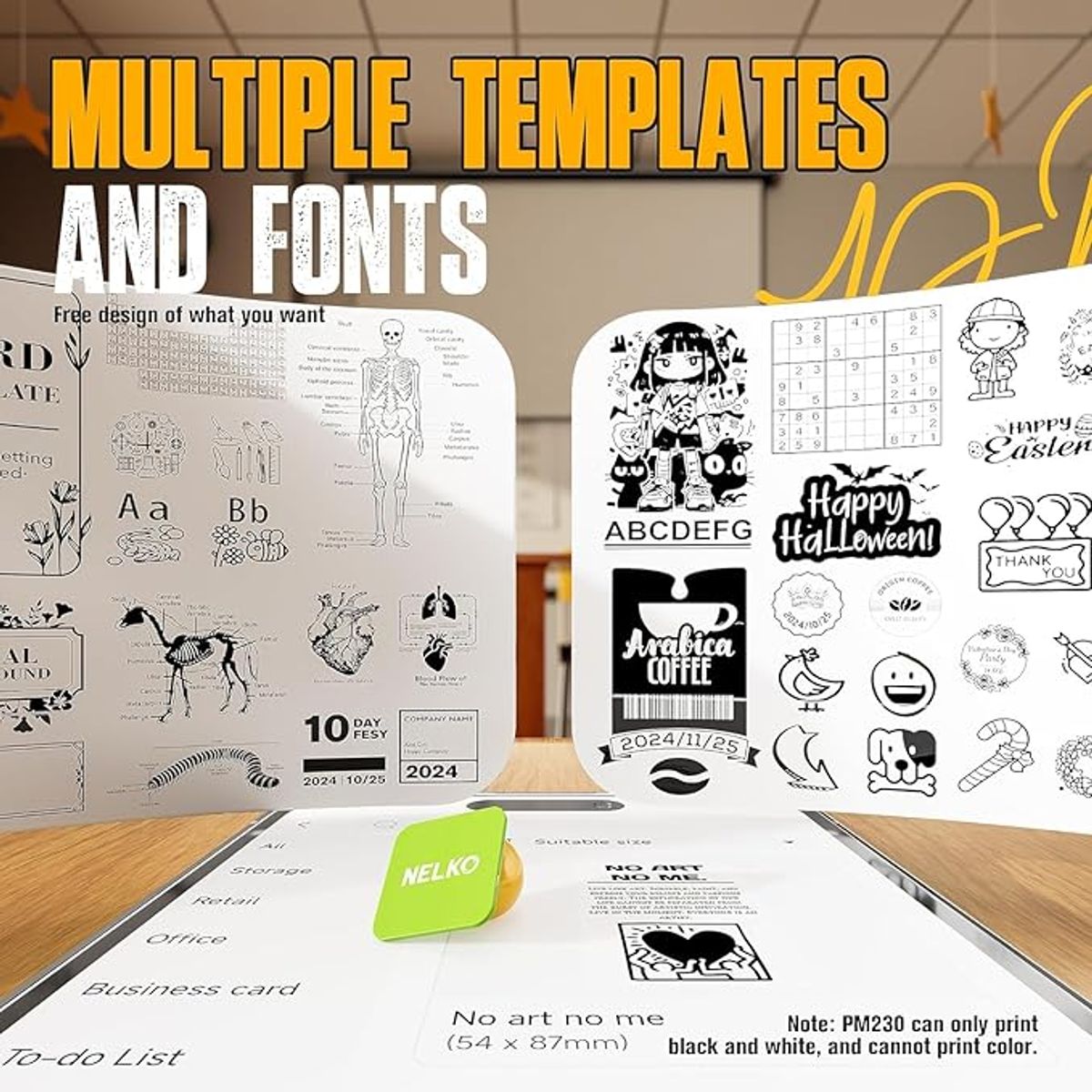GENERICO - Mini impresora térmica sin tinta calcomanías fotos Nelko PM230