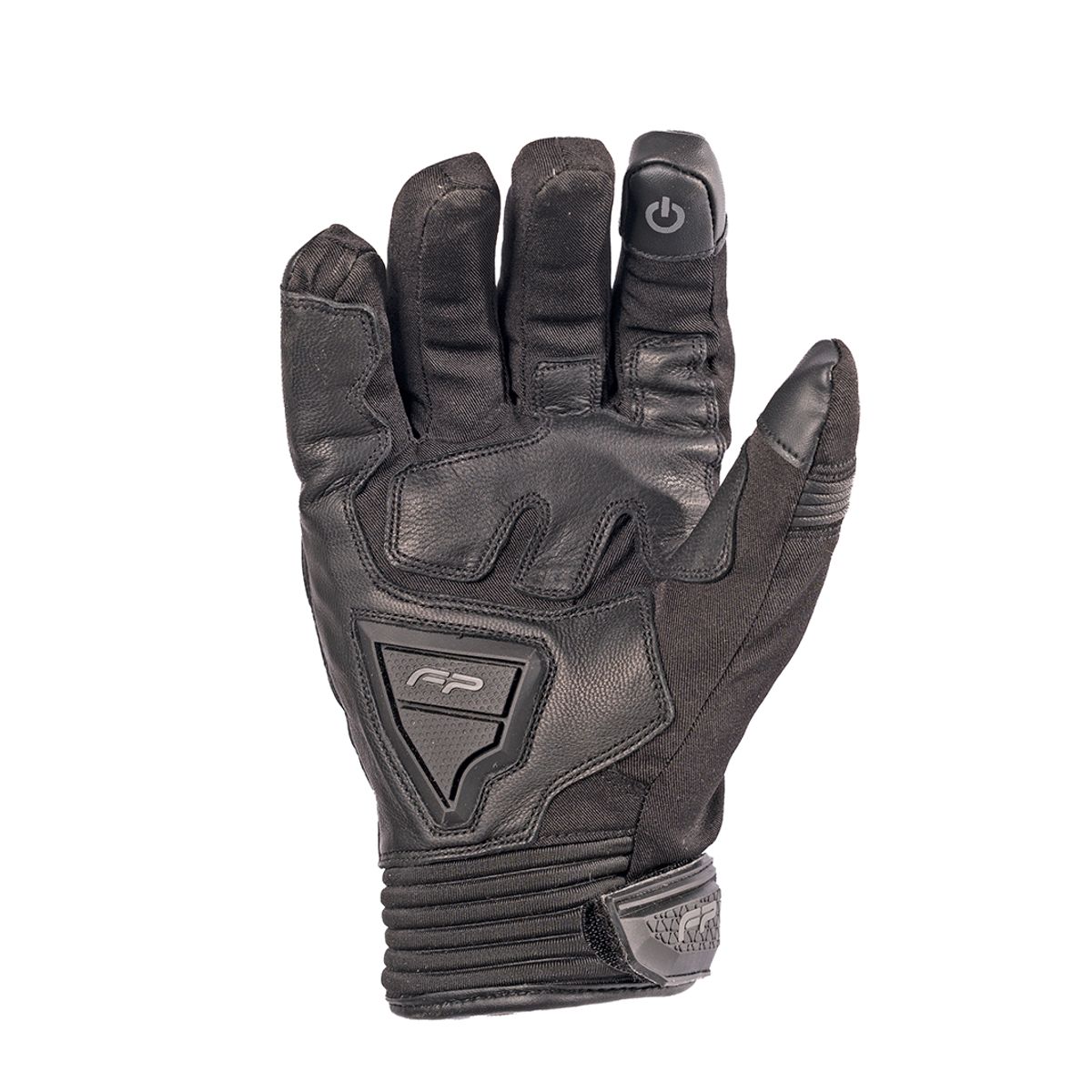 FIRE PARTS - GUANTES MOTO FP IRON IMPERMEABLE CAÑA CORTA NEGRO TALLA M