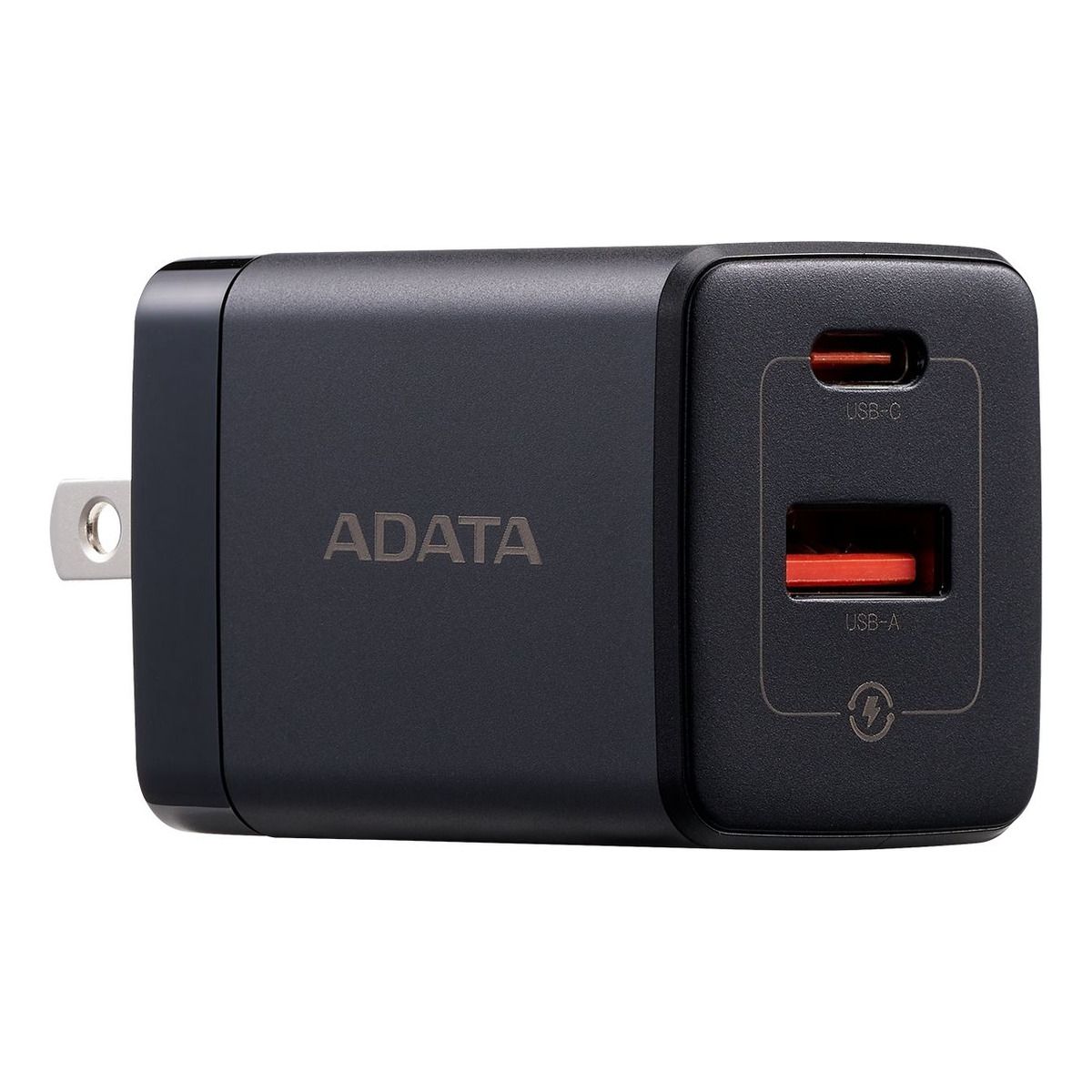 ADATA - Cargador Pared Carga Rápida Adata GaN 35w Negro Usb C Usb A
