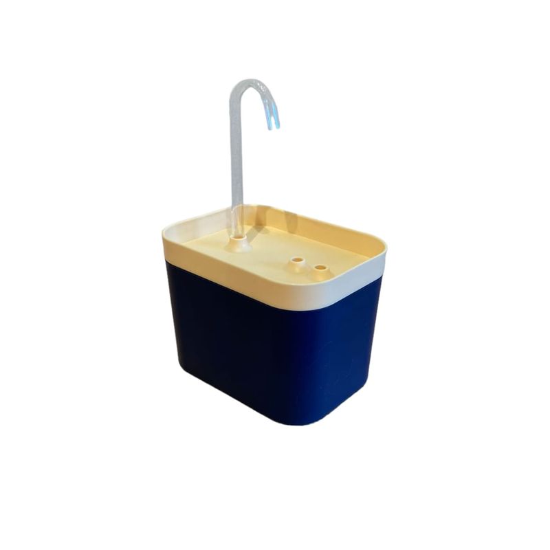 GENERICO - Fuente De Agua Para Mascotas Pequeña Amarilla - Azul