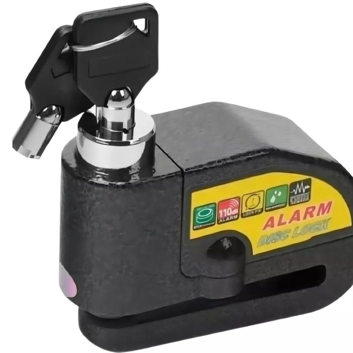 GENERICO - Candado Freno De Disco Con Alarma Para Moto O Bicicleta