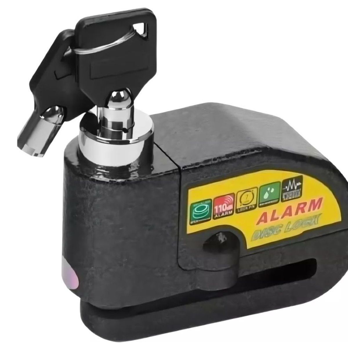 GENERICO - Candado Freno De Disco Con Alarma Para Moto O Bicicleta