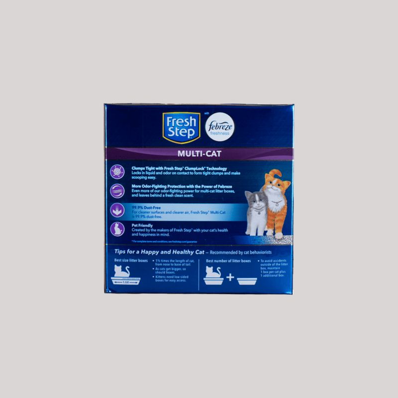FRESH STEP - Fresh Step Multi Cat Aglomerante con Febreeze 14lb