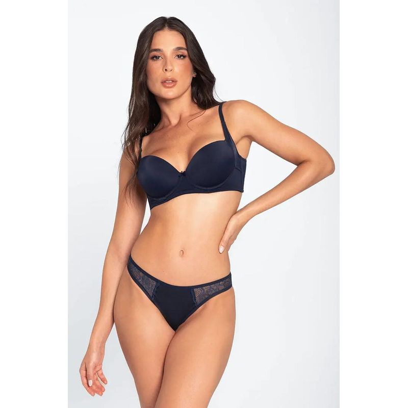 DIANE & GEORDI - Panty tanga (6001) - Azul oscuro