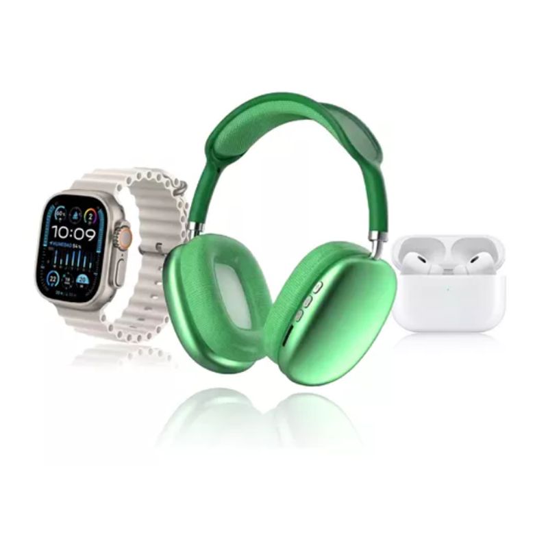 INNOVA - Smartwatch 7 Pulsos Green Con Audífono Sport Y Banda Sonido Deportiva