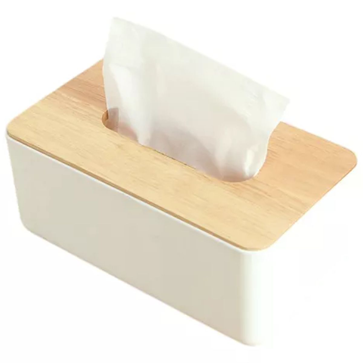 GENERICO - Organizador Servilletas Bambu Porta Pañuelo Toallitas Cocina