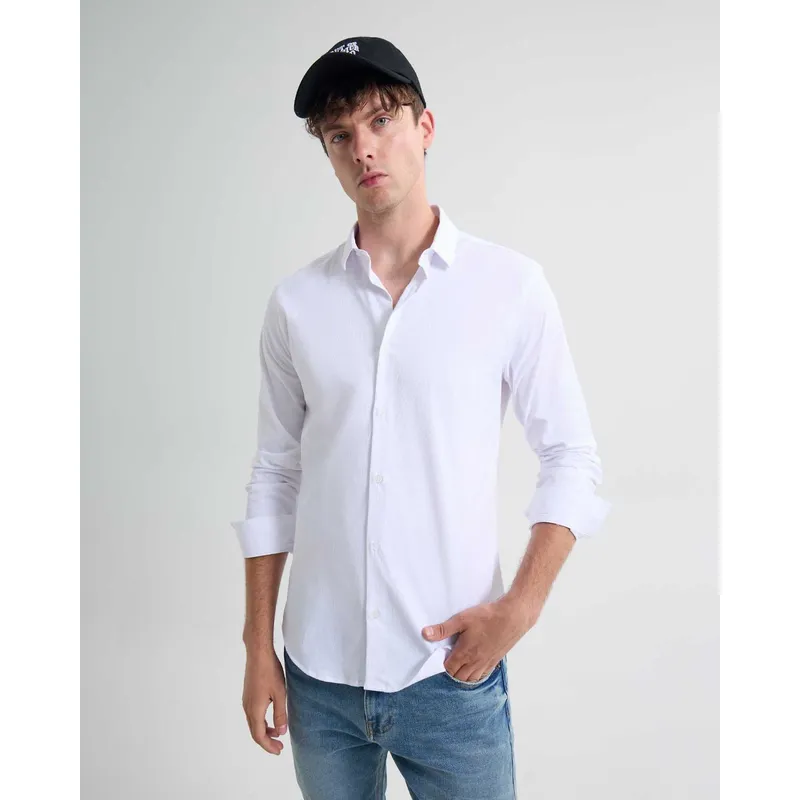 SEVEN SEVEN - Camisa De Hombre  Color Marfil Marca Seven Seven #45012114