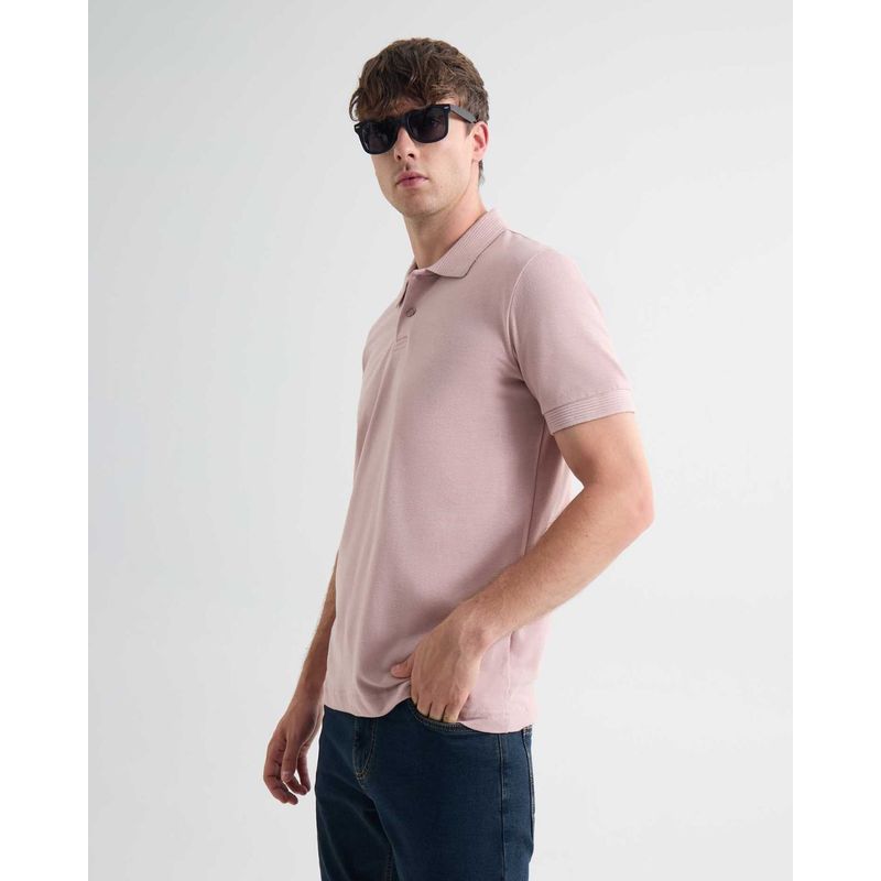 SEVEN SEVEN - Polo Para Hombre Cuello Tejido  Color Rosa  Marca Seven Seven #45110880