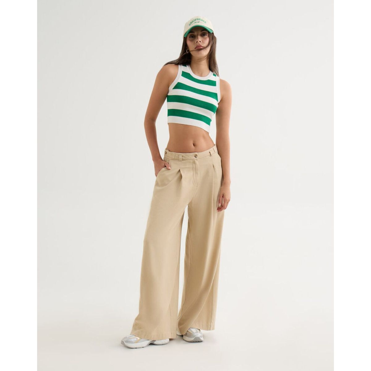 SEVEN SEVEN - Camiseta Para Mujer Manga Sisa Color Verde  Marca Seven Seven #28096162