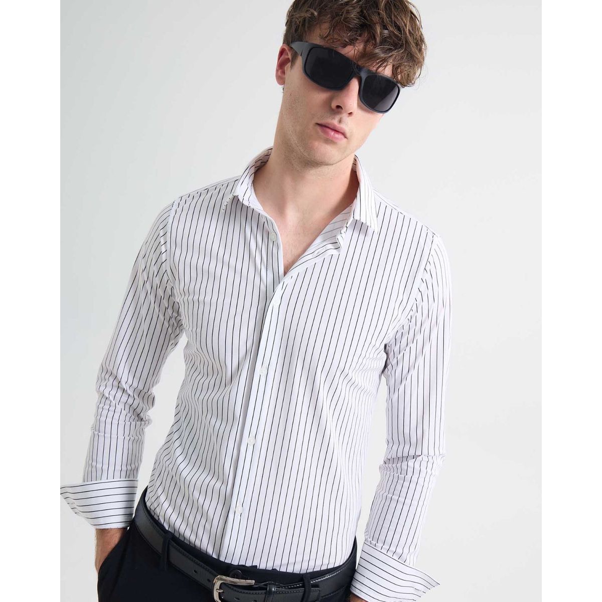 SEVEN SEVEN - Camisa De Hombre  Color Blanco Marca Seven Seven #45012115