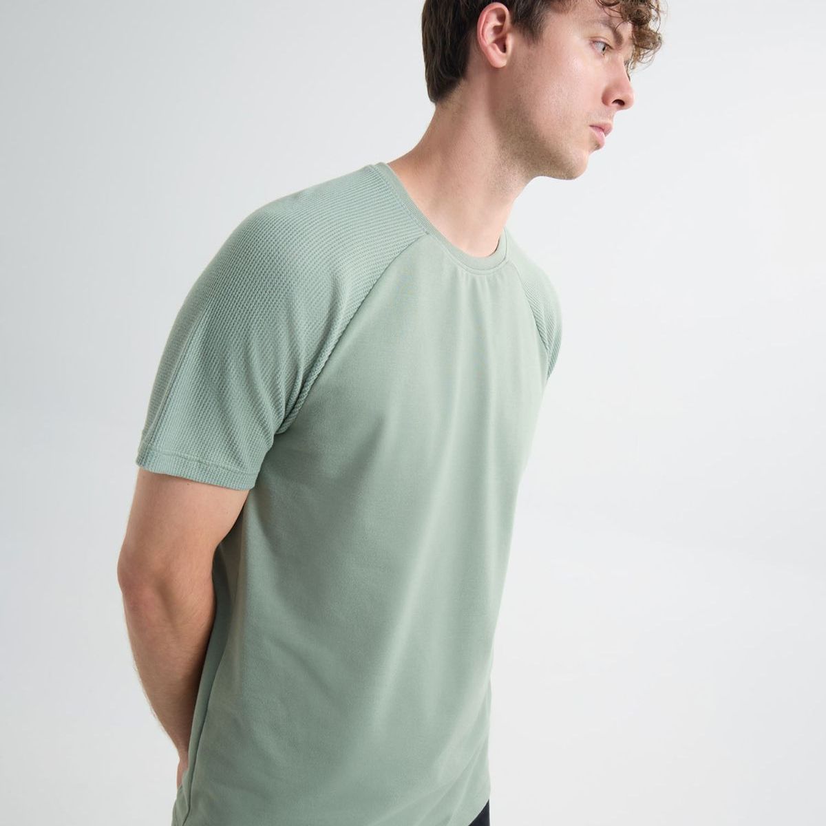 SEVEN SEVEN - Camiseta Manga Corta Texturizada  Para Hombre Verde Seven Seven