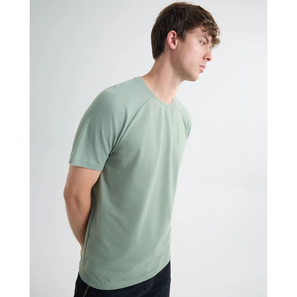 SEVEN SEVEN - Camiseta Manga Corta Texturizada  Para Hombre Verde Seven Seven