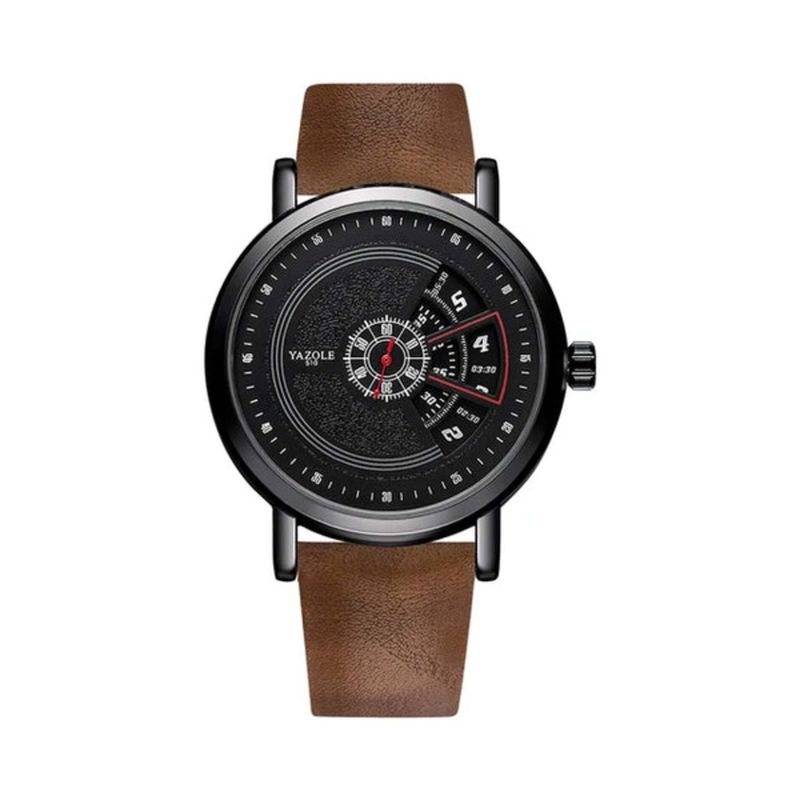 YAZOLE - RELOJ YAZOLE MAPS MARRON