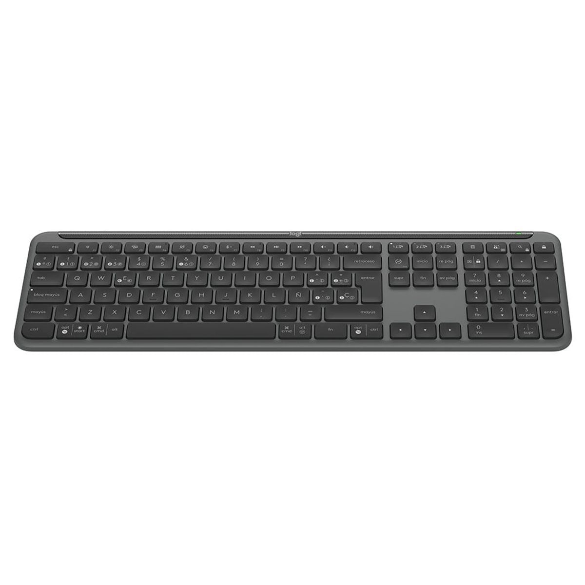 LOGITECH - Teclado Inalámbrico Logitech Signature Slim K950 Español Bluetooth Grafito