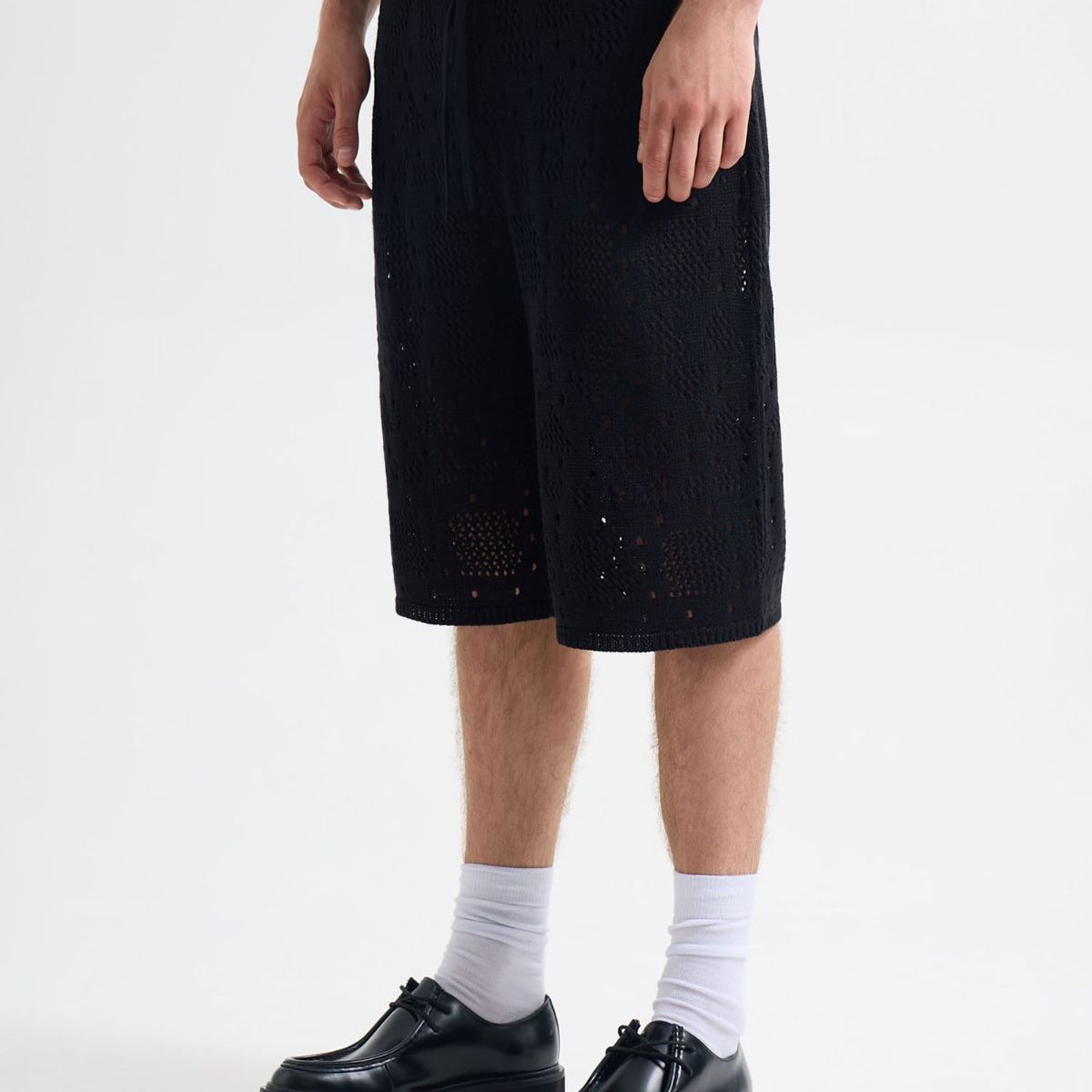 SEVEN SEVEN - Bermuda Para Hombre Regular Largo Color Negro Marca Seven Seven #45100712