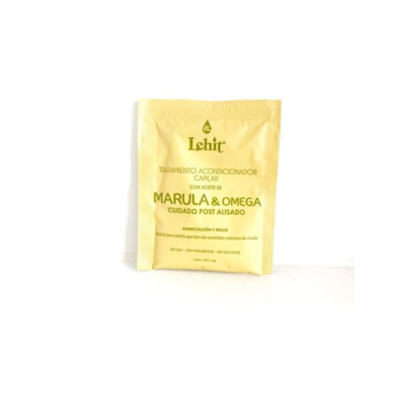 LEHIT - Tratamiento Acondicionador Con Aceite De Marula Y Omega Cuidado Pos Alisado 2unidad 30g