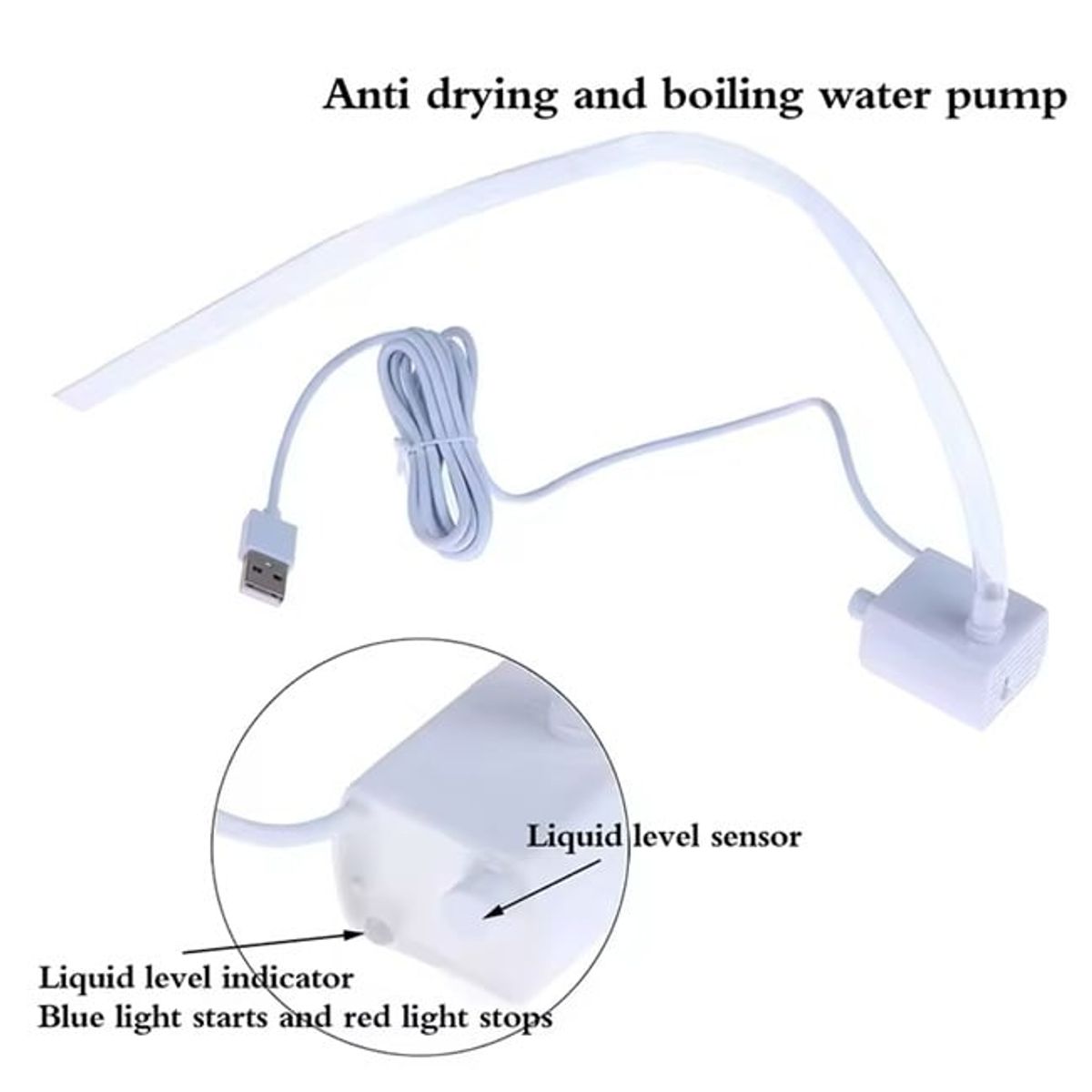 GENERICO - Bomba De Agua Con Manguera De 50cm Para Fuente Pequeña